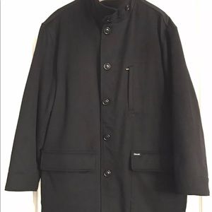 Faconnable Mens Black 100% Wool Jacket Size M